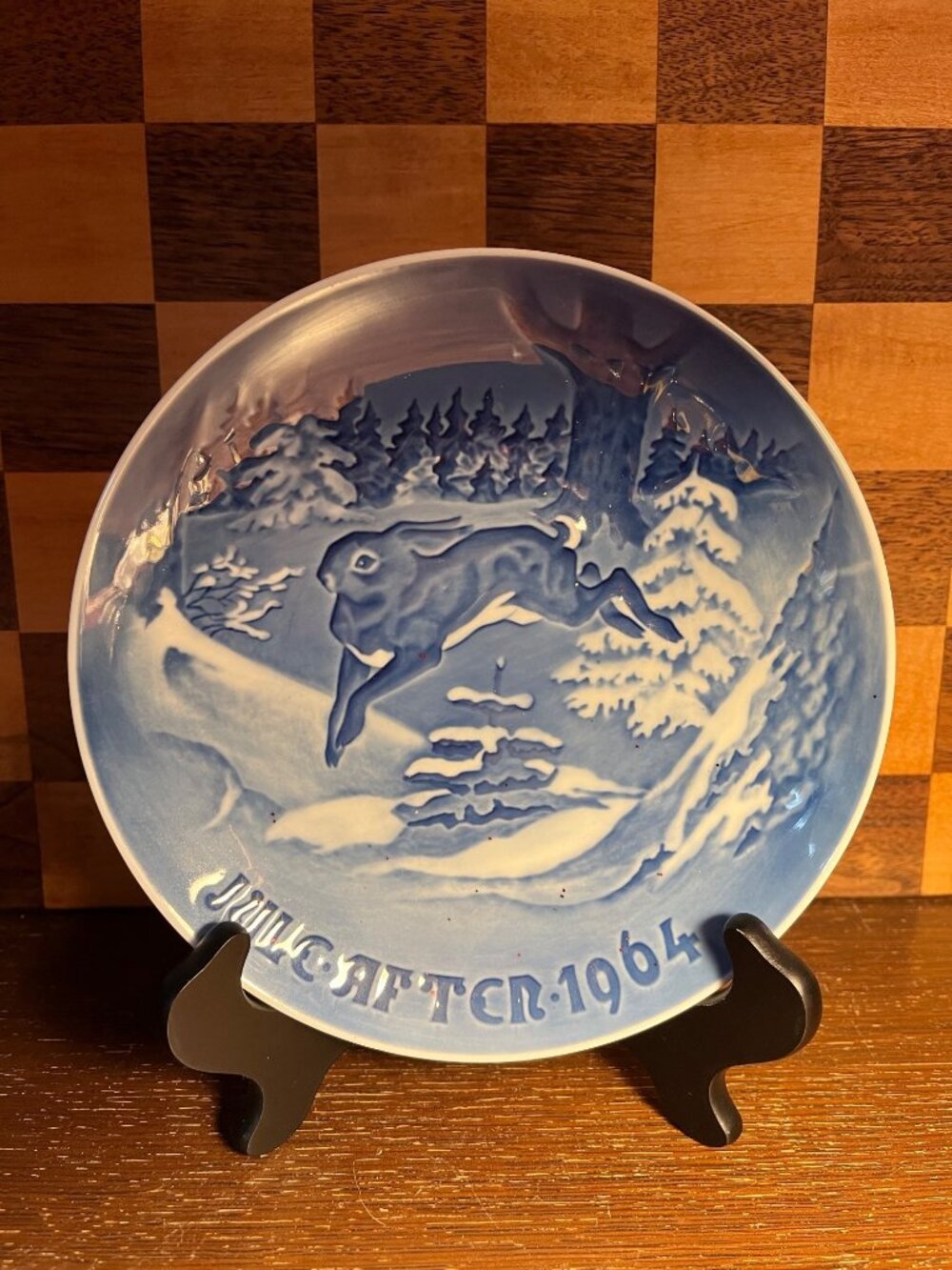 Jule After Hans Christian Anderson 1964 Blue Decorative Plate A1024